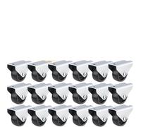 Roulettes pivotantes universelles - Roues de meubles en acier et plastique 3 x 1,6 cm avec rotation silencieuse (options de 2 à 10 pièces)(8PCS)