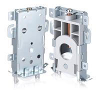 Roulettes Porte Coulissante de Placard en Acier Inoxydable, 2 Pièces | Support Renforcé, Mouvement Silencieux, Résistance à Rouille, Haute Charge, pour Chambre et Commerce