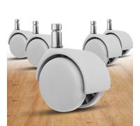 Roulettes pour chaise de jeu, roulement fluide et s r, pour tous les sols, y compris le parquet et la moquette. Lot de 5 roulettes robustes de 5