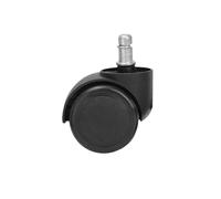 Roulettes Pour Chaises De Bureau Lot de 5 roulettes pivotantes universelles,1 cm for chaise bureau, robustes et silencieuses, remplacement for meubles Pour Sols(Black)