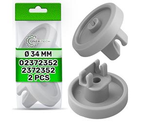 Roulettes pour lave-vaisselle inférieur Ø 34 mm 23 x 4 mm avec code original 02318160 pour Miele 2372351 pour Imperial. ONIX TECH