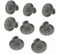 Roulettes pour lave-vaisselle - ULISEM - Lot de 8 - Panier inférieur - Compatibles Faure, Zanussi, AEG, Electrolux, IKEA