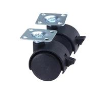 Roulettes Pour Meubles 1 paire de roulettes pivotantes universelles 2,5 cm for meubles bureau, avec frein, for bagages et accessoires(E 2Pair)