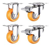 Roulettes pour meubles Roulettes en nylon de 25 mm, 3 types, lot 4, capacité charge 60 kg(A (2 Pcs) And C (2 Pcs))