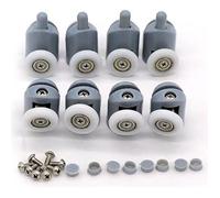 Roulettes pour porte de douche - 23mm - Galet - Lot de 8 - Fixation à vis