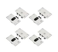 Roulettes pour portes coulissantes d'armoires Poulie de porte garde-robe 1/4 ensemble, coulissante, rail haut et bas, came, coulissant, roue suspendue, armoire(4 set)