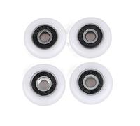 Roulettes pour salle de bain, Shower Door And Bath Cabinet Roller Wheels Pack Of 4 White 22-29mm(25mm)