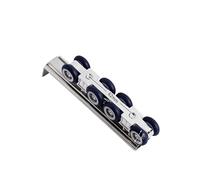 Roulettes pour salle de bain, Sliding Door Roller Hanging Pulley Rail Track For Wooden Doors 4/8 Wheels(8 Wheels)