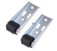 Roulettes Roulette de meuble silencieuse, Support directionnel monté sur le côté, roue e, roulette porte à poulie stable en acier inoxydable, 1/2 pièces(2pcs)