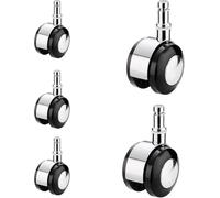 roulettes, Roulettes de remplacement for chaise bureau, avec tige filetée, ensemble robuste(2in Circlip Type (5 pcs))