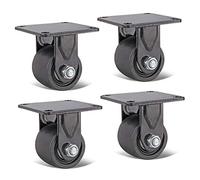 Roulettes, Roulettes pivotantes robustes, roulettes de rechange for établi, chariot, armoire, jardinière, équipement, double roulement, 4 pièces/support, 65 mm(Stand,65Mm)