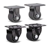 Roulettes, Roulettes pivotantes robustes, roulettes de rechange for établi, chariot, armoire, jardinière, équipement, double roulement, 4 pièces/support, 65 mm(Stand+universal,65Mm)