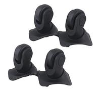 Roulettes* Roulettes, roues de chariot, 9 x 9,6 x 4,9 cm Noir Bagages légers gauche et droit Roues universelles Accessoires Pack de 4 BC-L (Color : 2Pcs) (Color : 4pcs 1/2inch)