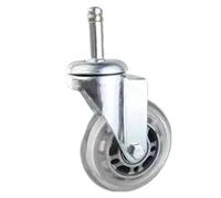 Roulettes transparentes for meubles légers, roues de 2,5/3/4/5 pouces avec levier frein, vis silencieuses, universelles, for chaise bureau Pour Sols En Bois, Moquettes, Carrelages