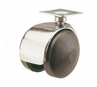 Roulettes Twiny, chape zamak, sur platine GUITEL