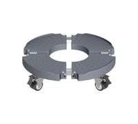 roulettes universelles for Pots de Fleurs, Base Ronde for Plantes, Chariot Portable en Acier Inoxydable, brouette Robuste for Fleurs pour Pot(Light Grey)