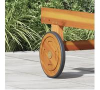 Rouleur de soleil Roues de rechange 2 pcs 20,5 cm Bois massif Acacia