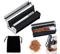 Rouleuse à Cigarette Rouleau à Tabac Manuelle Rouleau à Cigarettes 2 Pièces 70mm+110 mm Machine Cigarett Métal pour rouler des cigarettes, stocker du tabac