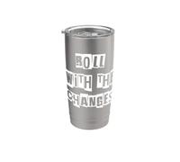 Roulez avec les changements Gobelet isotherme en acier inoxydable double paroi