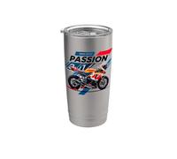 Roulez avec passion pour libérer votre cavalier intérieur comme un motard Gobelet isotherme en acier inoxydable double paroi