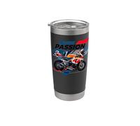 Roulez avec passion pour libérer votre cavalier intérieur comme un motard Gobelet isotherme en acier inoxydable double paroi