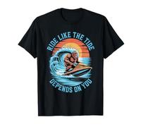 Roulez comme la marée dépend de Votre Jet Ski d'été T-Shirt