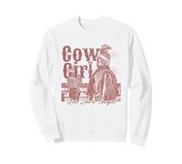 Roulez comme Une Cowgirl, Une Fille de rodéo Western Vintage Sweatshirt
