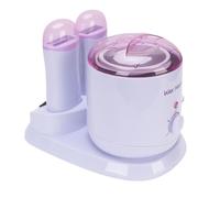 Roulez sur de la Cire Chauffante pour L'épilation des Cheveux 3 en 1 Chauffage de Cire à Double Rouleau à Roulettes Kit de Cire de Fusée Machine de Cire (Prise UE 220V)