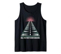 Roulez vers de Nouveaux Horizons Backgammon Sunrise Design Débardeur