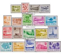 Roumanie 2639-2657 (complète.Edition.) 1967 Post-et transports (Timbres pour les collectionneurs) vehicules sur rails / funiculaire