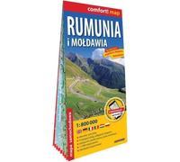 Roumanie et Moldavie carte routière laminée 1:800 000