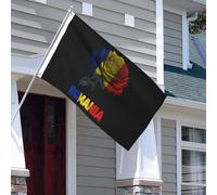 Roumanie Rose Roumaine Drapeau Avec Œillets Drapeau De Jardin Garden Flag Pour Cour Jardin Maison 3X5Ft