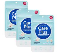 ROUND A'ROUND Olive Young Care Plus Lot de 3 patchs hydrocolloïdes antiacné coréens pour couvrir les boutons, les boutons et les imperfections, pour la peau et le visage troublés (306 pièces - 10 mm