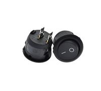 Round boat switch rocker power red, black, white button 6a/250vac 10A 125VAC 1/2/5/10 PCs NWPNLXEA(ON-OFF White 2PIN,10PCS)