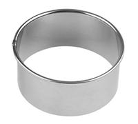 Round Cake Cutter - Baking Rings for Pastries | Stainless Steel with Professional Dough Stamp, Reusable Food Craft Tool, Kitchen Accessories for Cakes cookie Bread Dessert Preparation