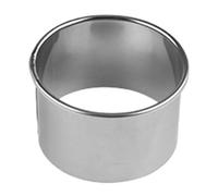 Round Cake Cutter - Baking Rings for Pastries | Stainless Steel with Professional Dough Stamp, Reusable Food Craft Tool, Kitchen Accessories for Cakes cookie Bread Dessert Preparation