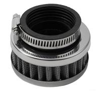 Round Chrome Air Filter 45mm Pod Flange Mount | Filters dust and sand, protects engine cylinders, ensures clean air intake, chrome finish, easy install