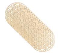 Round Coasters Ensemble de Montagnes isolées Hollow Out | Coussinets résistants à la Chaleur | Mots en Bois pour Assiettes Chaudes Décoration de Salle à Manger de Cuisine | Design d'art Mural