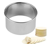 Round Cutters For Baking - Stainless Steel Donut Ring Molds, Reusable Dough Stamp, Professional Pastry Tool For Homemade Treat Creation, Kitchen Component For And Biscuits