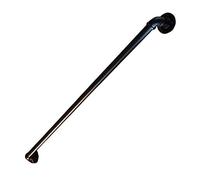 Round Escalier Barreau Pour Mur Monté En Fer Forgé Noir Balustrades de Pont Rails Escalier Support Banister, Conception de Tuyaux D'Eau/100Cm