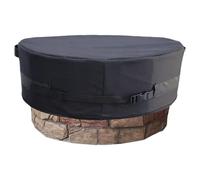Round Fire Pit Cover - Waterproof Outdoor Protector, Fireplace Covers with Weather Guard, Patio Fire Pit Shield with Secure Fit, Cover Outdoor Accessory, Protection Covers for Patio Yard Garden