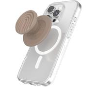 Round For Magsafe - Magsafe Adapter Ring Included - Holder And Handle For Smartphone And Cases With Interchangeable Top - Curves Latte