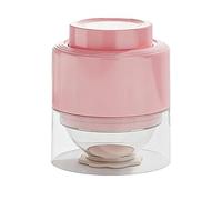 Round Ice Ball Mold - Slow Melting Spheres & Enhanced Drink Flavour, Modern Beige Pink Aesthetic, 8Cm X 5.5Cm X 9.2Cm + Leak Proof Cap, Food Grade PP Safety Material - For Whisky & Home Bar