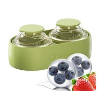 Round Ice Maker, Whiskey Ball Mold Tray, 5.35x2.24x2.87 Inches Silicone Mold With Easy Release Feature, Flexible Freezer Ice Tool, Kitchen Bar With Smooth Design, Drink Accessory For Party Use
