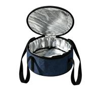 Round Insulated Casserole Dish Bag - 12-Inch Portable Leak-Proof Carrier | 31x12.5 Cm | Round Insulated Casserole Dish Bag | Portable Leak-Proof Thermal Pie & Cake Carrier With Handles For Picnics