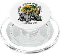Round Island Vero Beach Floride USA Lamantin Alligator PopSockets PopGrip pour MagSafe