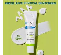 ROUND LAB Crème solaire hydratante et douce 2-en-1 au jus de bouleau, 50ml | Crème solaire coréenne, hydratante, protection solaire, à l'oxyde de zinc, convient aux peaux à acnéique