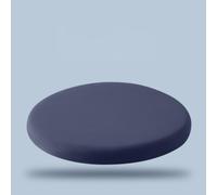 Round Memory Foam Seat Cushion Housse en Tissu Soie Zippée Et Amovible | Coussin D'assise À Retour Lent,Pour Adapté Aux Chaises De Salle À Manger Cuisine(Dark Blue,D 50cm(1PC))