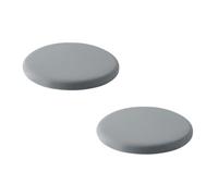 Round Memory Foam Seat Cushion Housse en Tissu Soie Zippée Et Amovible | Coussin D'assise À Retour Lent,Pour Adapté Aux Chaises De Salle À Manger Cuisine(Light Gray,D 45cm(2PC))