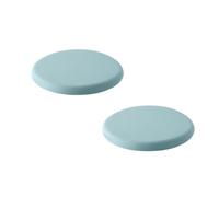 Round Memory Foam Seat Cushion Housse en Tissu Soie Zippée Et Amovible | Coussin D'assise À Retour Lent,Pour Adapté Aux Chaises De Salle À Manger Cuisine(Light Blue,D 45cm(2PC))